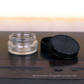 60g round empty glass container with childproof lid glass cosmetic packing jar